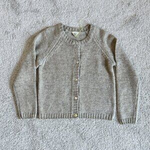 New Egg New York Girls Wool Blend Cardigan with Gold Lurex size 4